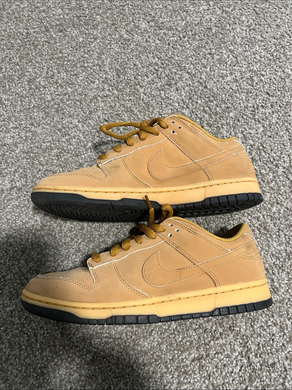 Nike Men’s Low-Top Suede Sneakers in Wheat/Tan